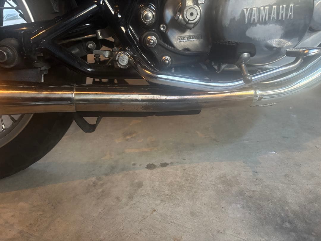 sr400マフラー　モーターロック69トランペットマフラー