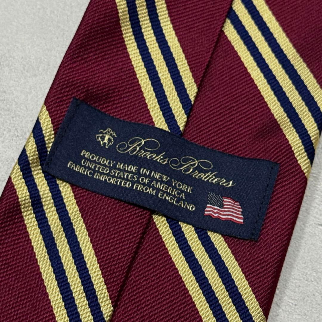 未使用 ブルックスブラザーズ No'1 ストライプ レップタイ アメリカ製