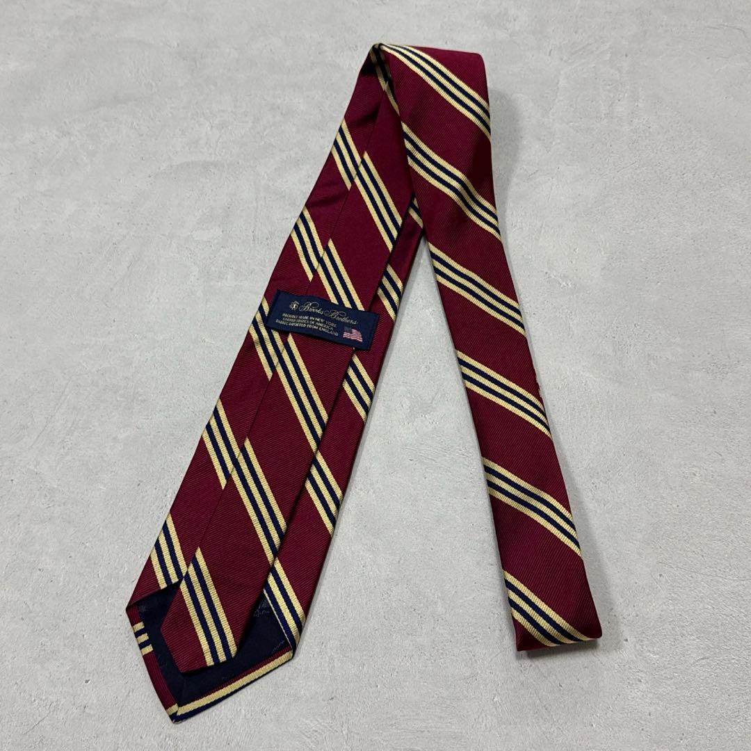 未使用 ブルックスブラザーズ No'1 ストライプ レップタイ アメリカ製