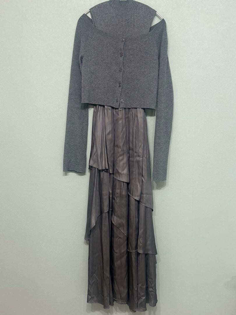 FRAY I.D アシメティアードスカートコンビニットワンピース セット