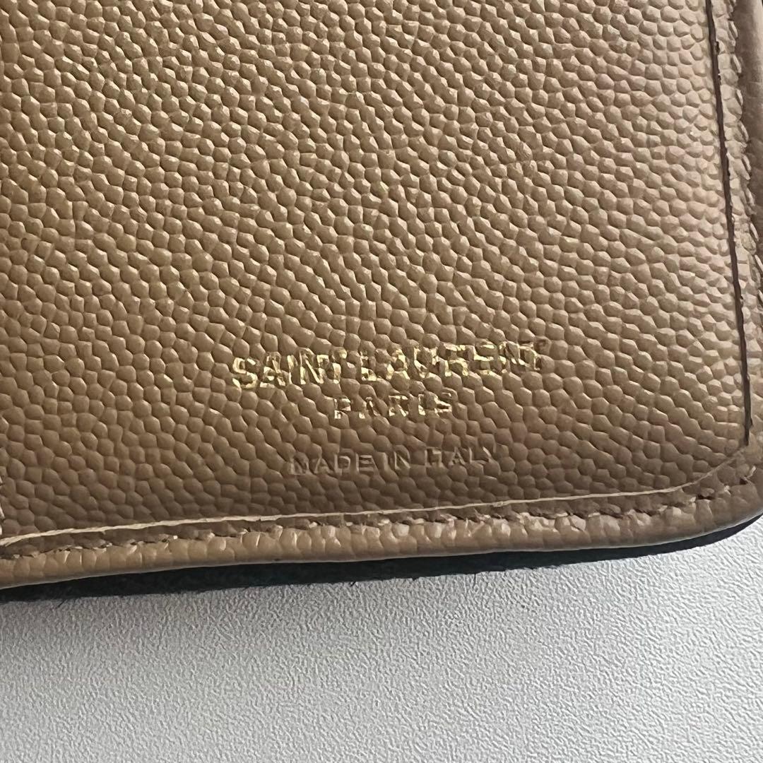 70 美品 SAINTLAURENT イヴサンローラン 2つ折り財布