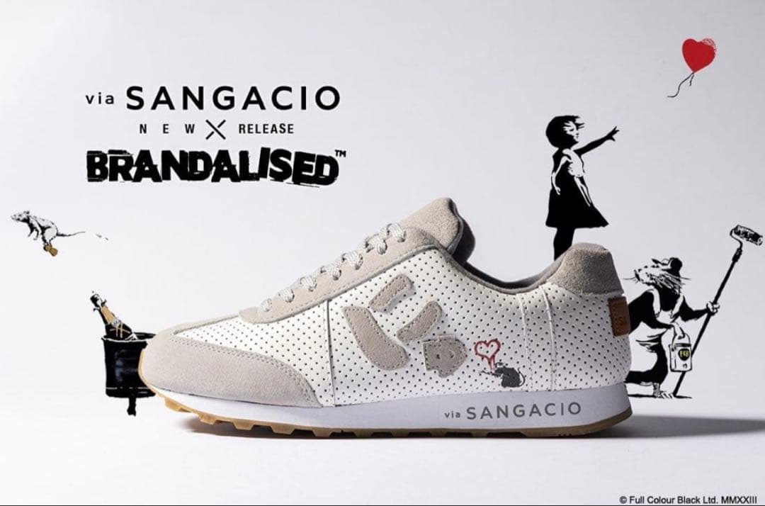 SANGACIO バンクシー スニーカー　24センチ　値下げします！！！