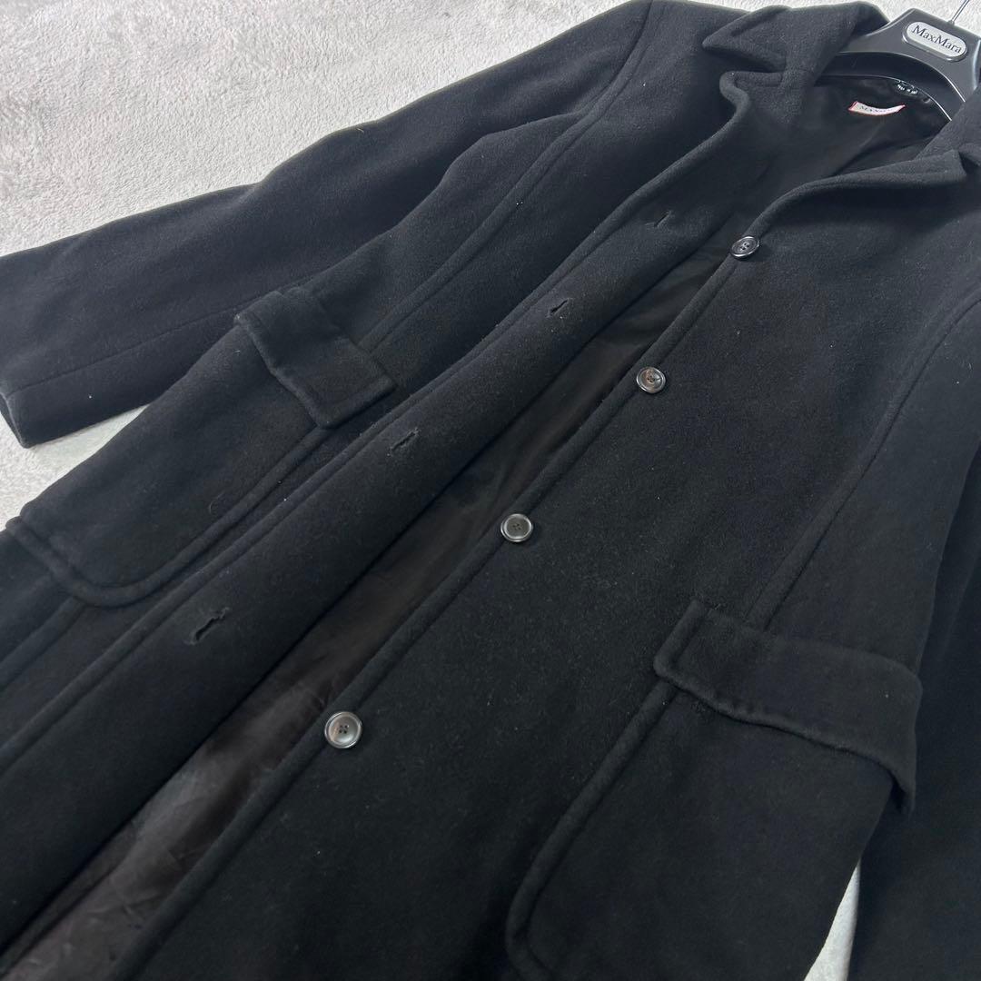 希少サイズ46✨マックスマーラ　マックスアンドコー　アンゴラ　比翼　ロングコート