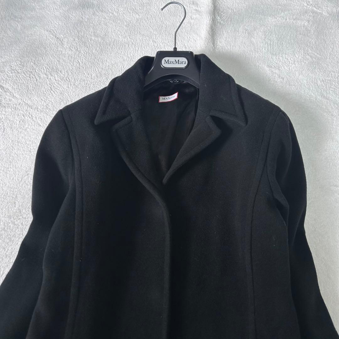 希少サイズ46✨マックスマーラ　マックスアンドコー　アンゴラ　比翼　ロングコート
