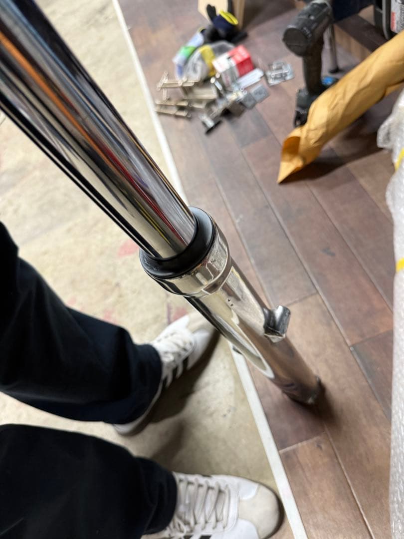 ゼファー1100 フロントフォーク オーバーホール済