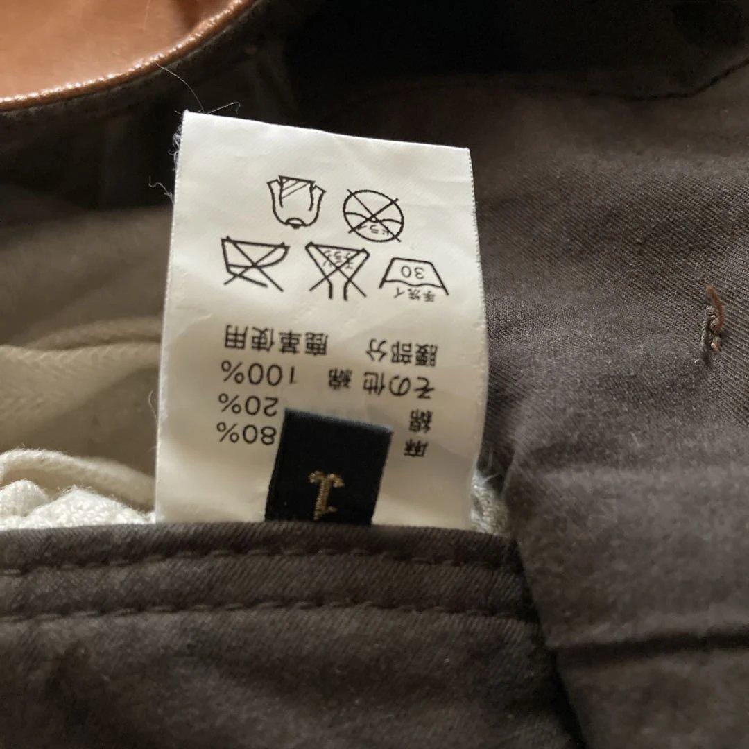 KAPITAL レザーとリネンのキュロット