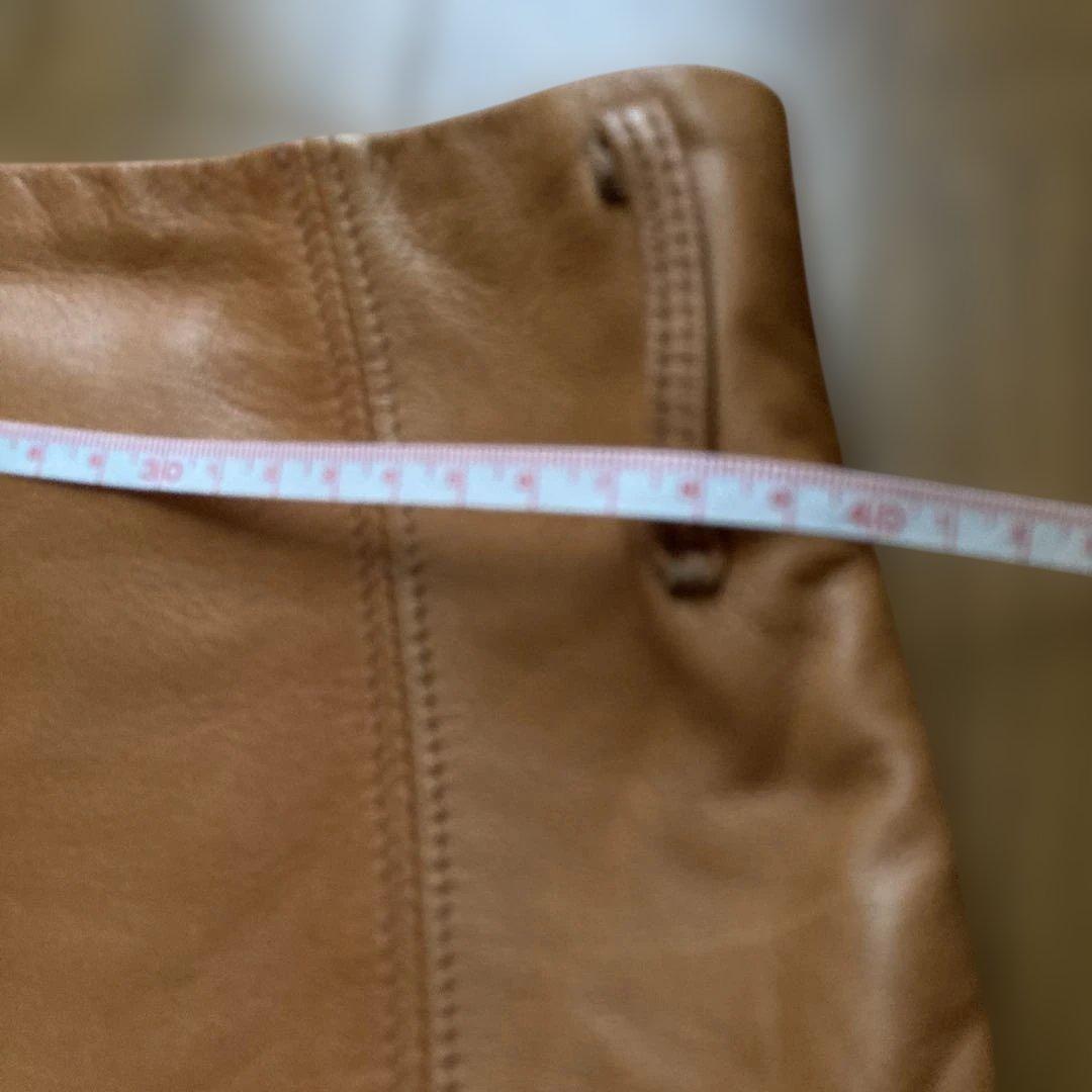 KAPITAL レザーとリネンのキュロット