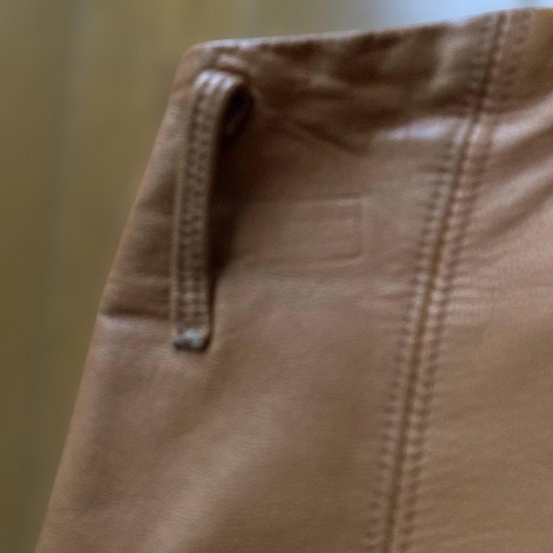 KAPITAL レザーとリネンのキュロット