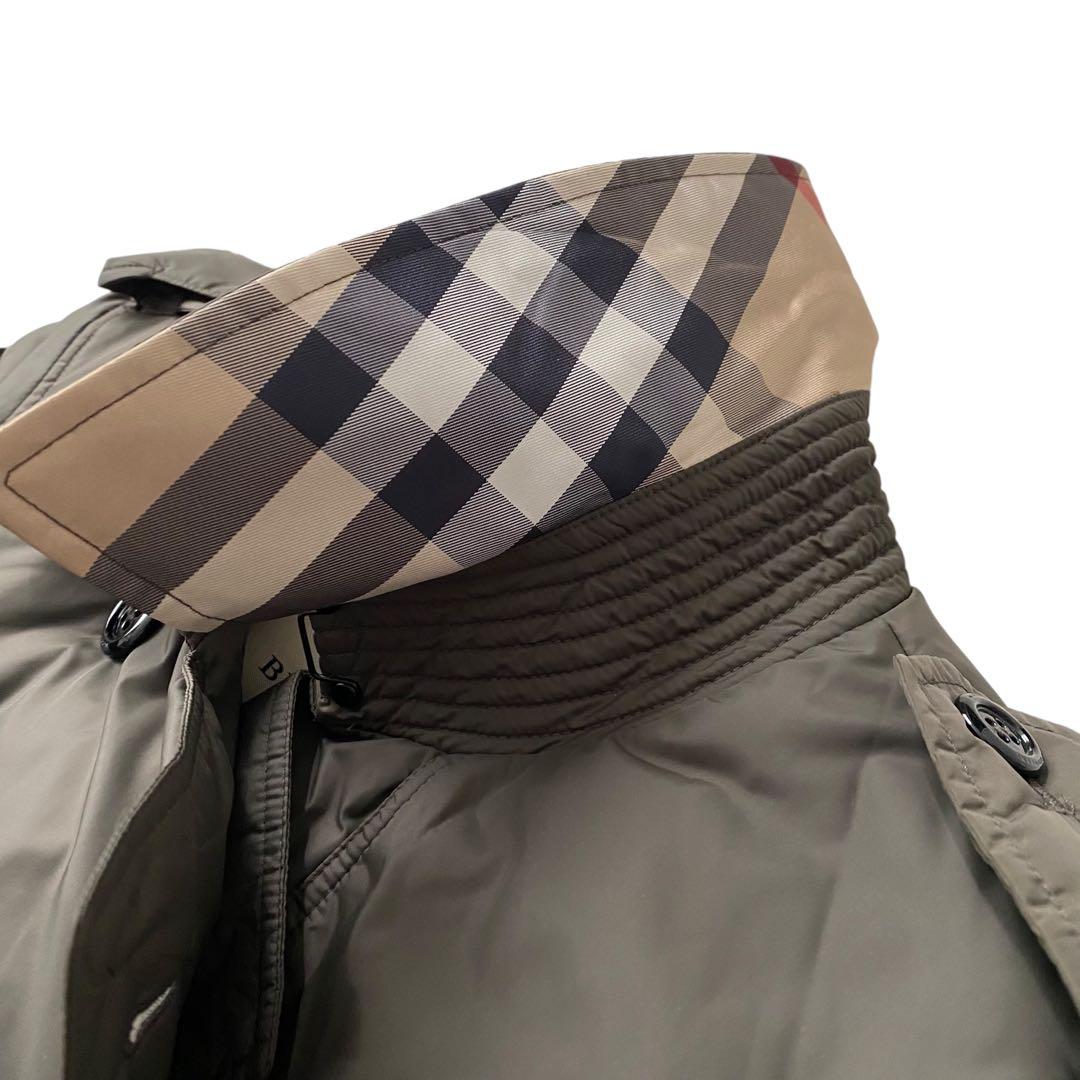 【極美品】 バーバリー トレンチコート 中綿 現行モデル カーキ ノバチェック