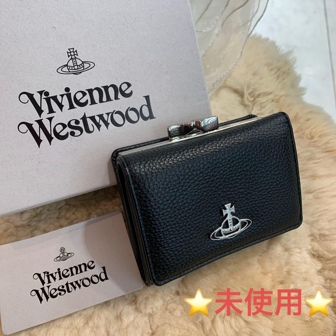 ☆未使用品☆Vivienne Westwood　三つ折り　コンパクト財布　がま口