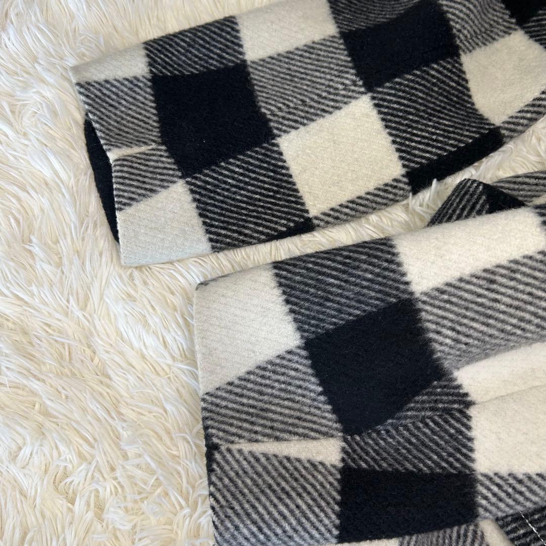 美品✨ダイアグラム　ウール　チェック　ロングコート　グレースコンチネンタル
