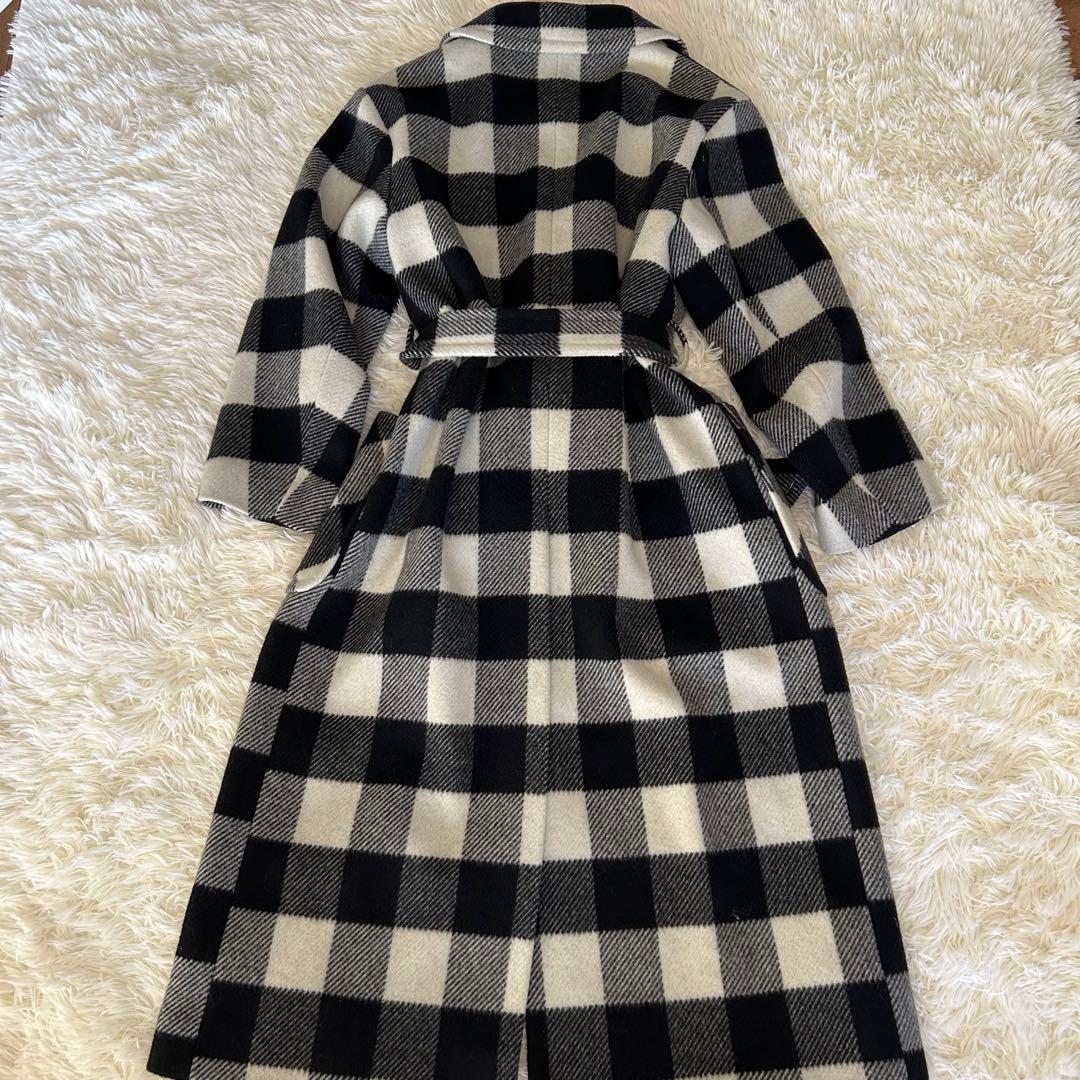 美品✨ダイアグラム　ウール　チェック　ロングコート　グレースコンチネンタル