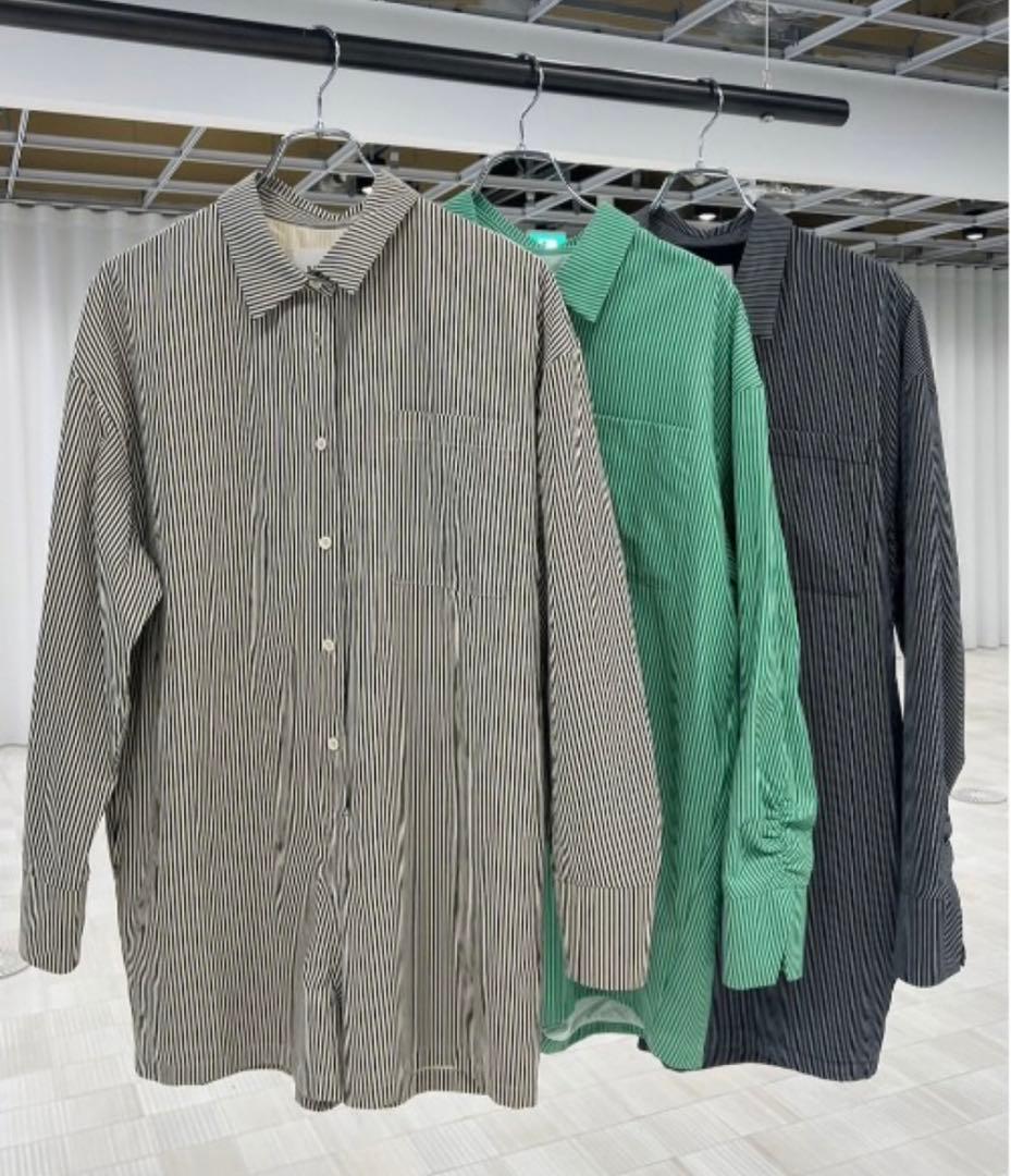 Ameri アメリ/ STRIPE SHIRT ROMPERS