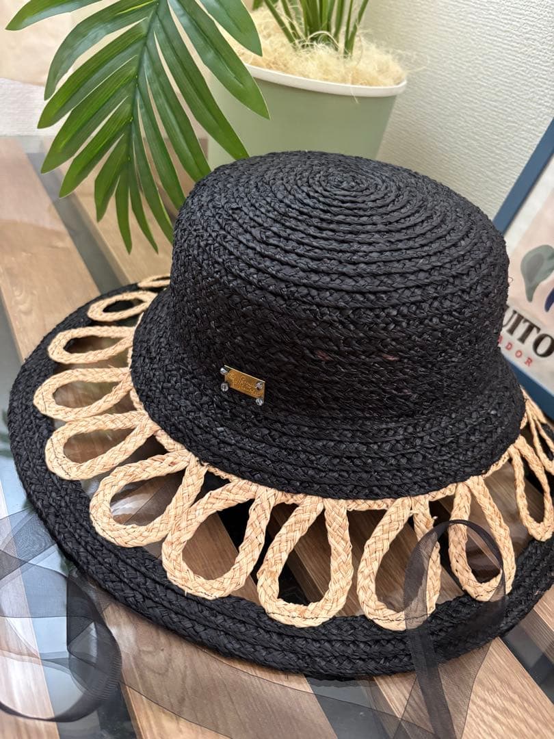 バライロノボウシ タカハシマイさん着用 麦わら帽子　今月末まで出品