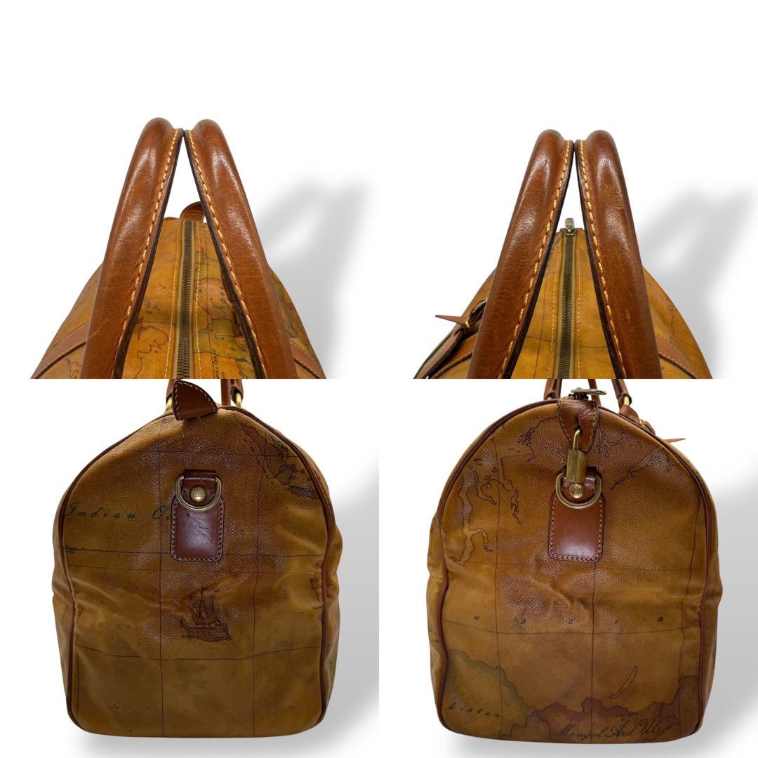 服好き個人事業主  プリマクラッセ ボストンバッグ PVC 世界地図柄