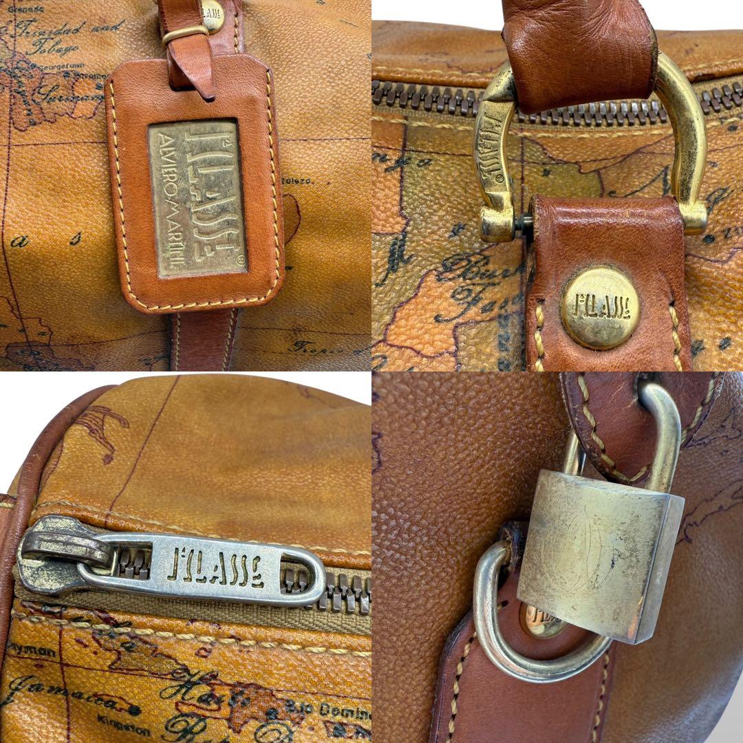 服好き個人事業主  プリマクラッセ ボストンバッグ PVC 世界地図柄