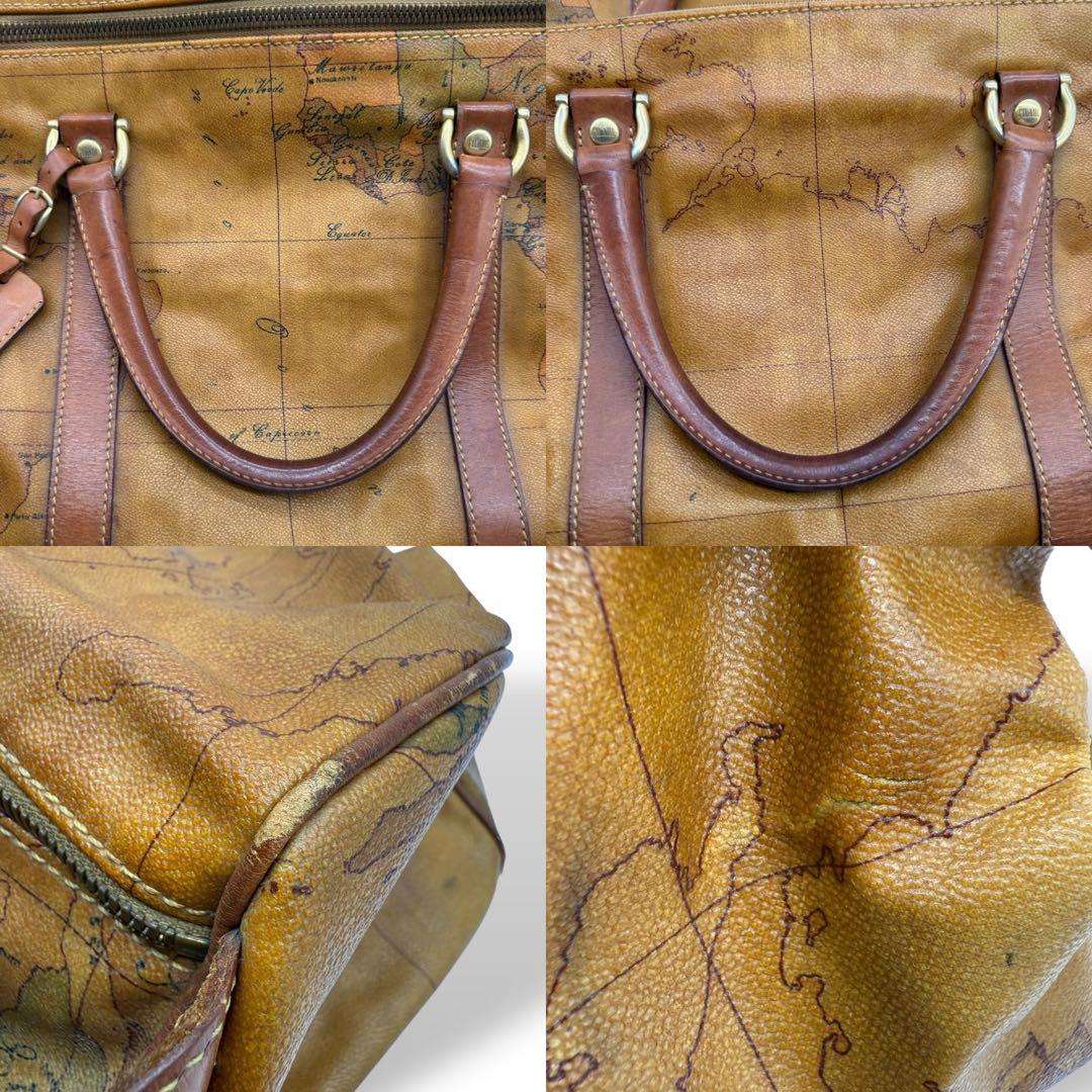 服好き個人事業主  プリマクラッセ ボストンバッグ PVC 世界地図柄