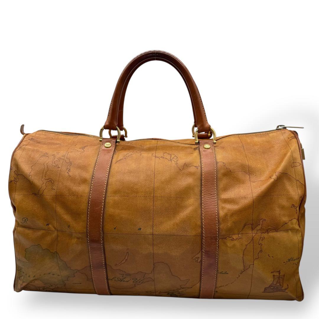 服好き個人事業主  プリマクラッセ ボストンバッグ PVC 世界地図柄