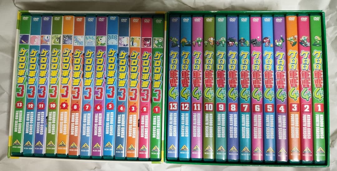 中古　ケロロ軍曹3rd,4thシーズンセット　視聴確認済み