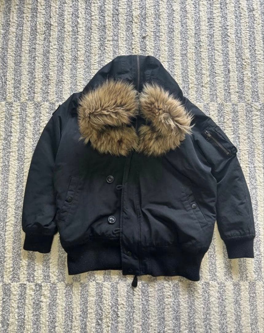 archive N-2B 黒 ma-1 短丈　ミリタリーファージャッケット