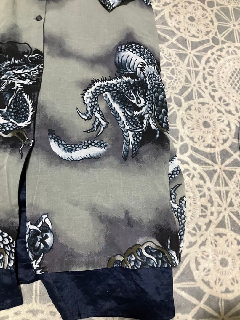 激レア　オスティアジャパン 衣 古代新　昇竜　ワンピース ロングシャツ