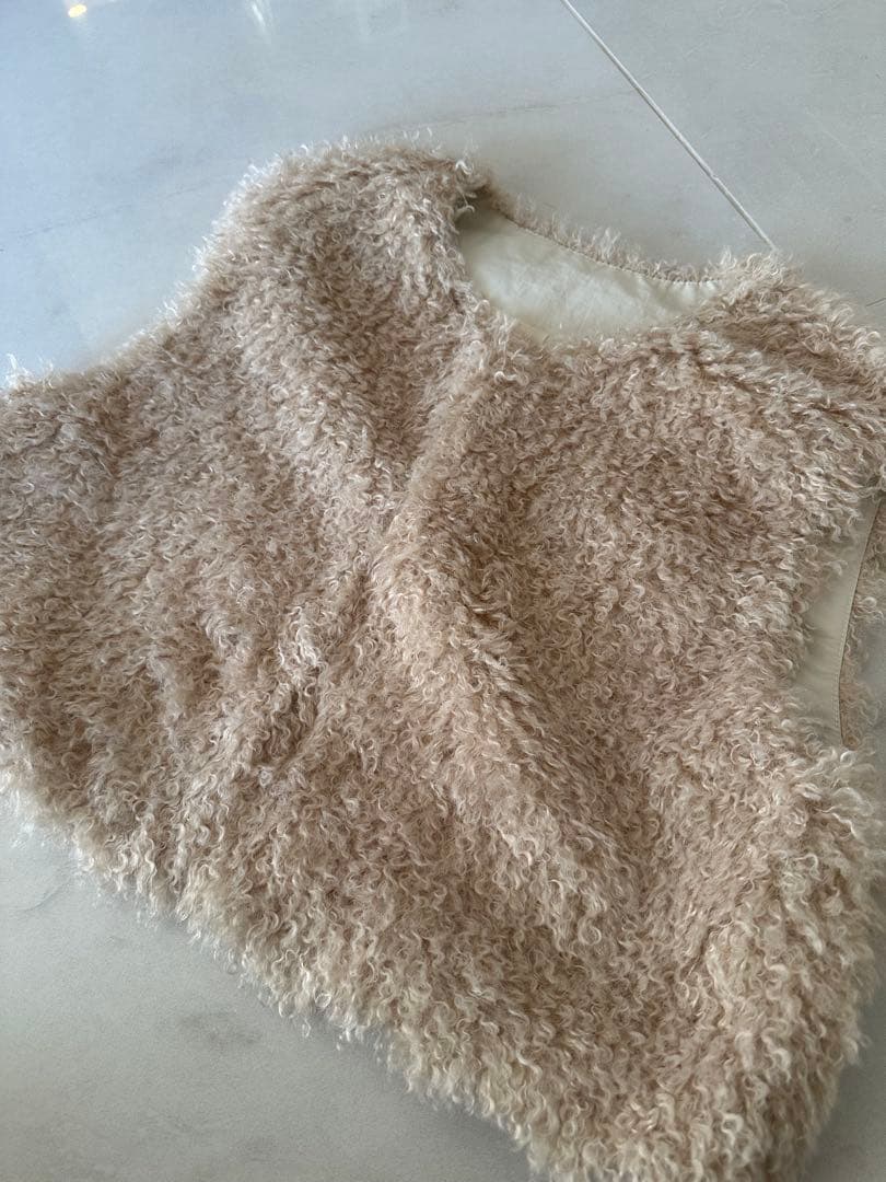 gypsophia ジプソフィア　ファーベスト　 Poodle Vest