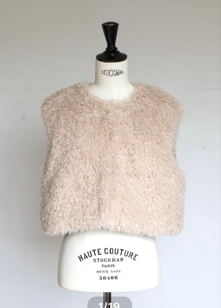 gypsophia ジプソフィア　ファーベスト　 Poodle Vest