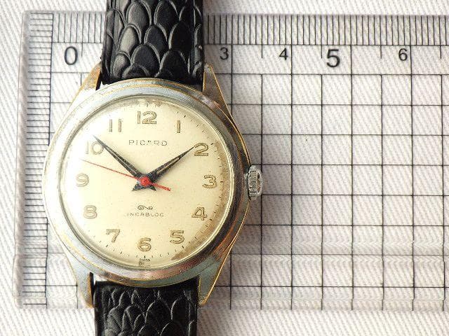 【限定値下】貴重【1950年代】PICARD スイス製 手巻き腕時計 ミリタリー