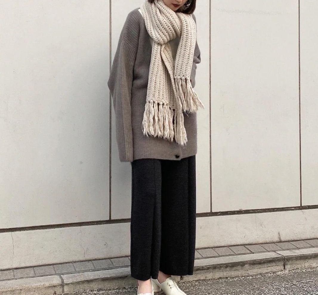 【BATONER♥半額以下】 バトナー ローゲージマフラー アルパカ シルク混