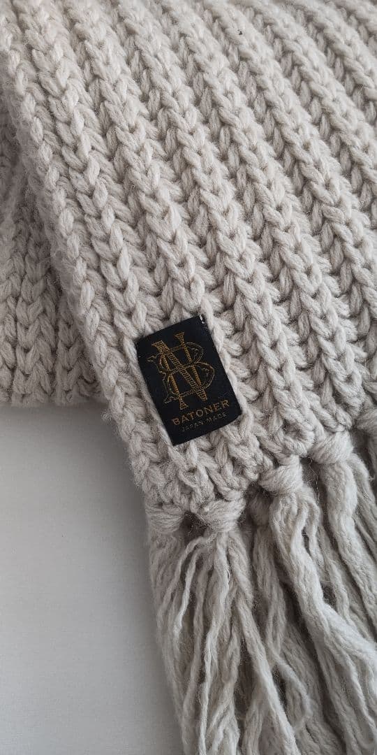 【BATONER♥半額以下】 バトナー ローゲージマフラー アルパカ シルク混