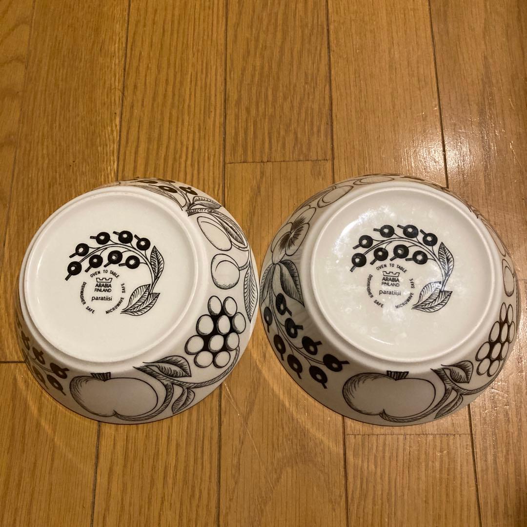 ARABIA アラビア パラティッシ ボウル 13cm ブラック