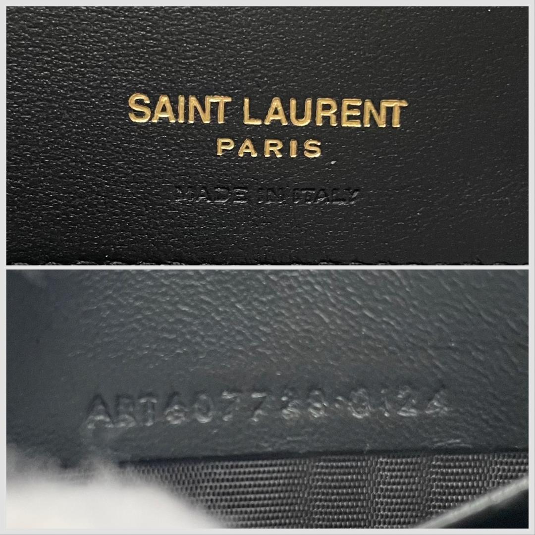 未使用級✨SAINT LAURENT YSL マネークリップ クロコ RFID