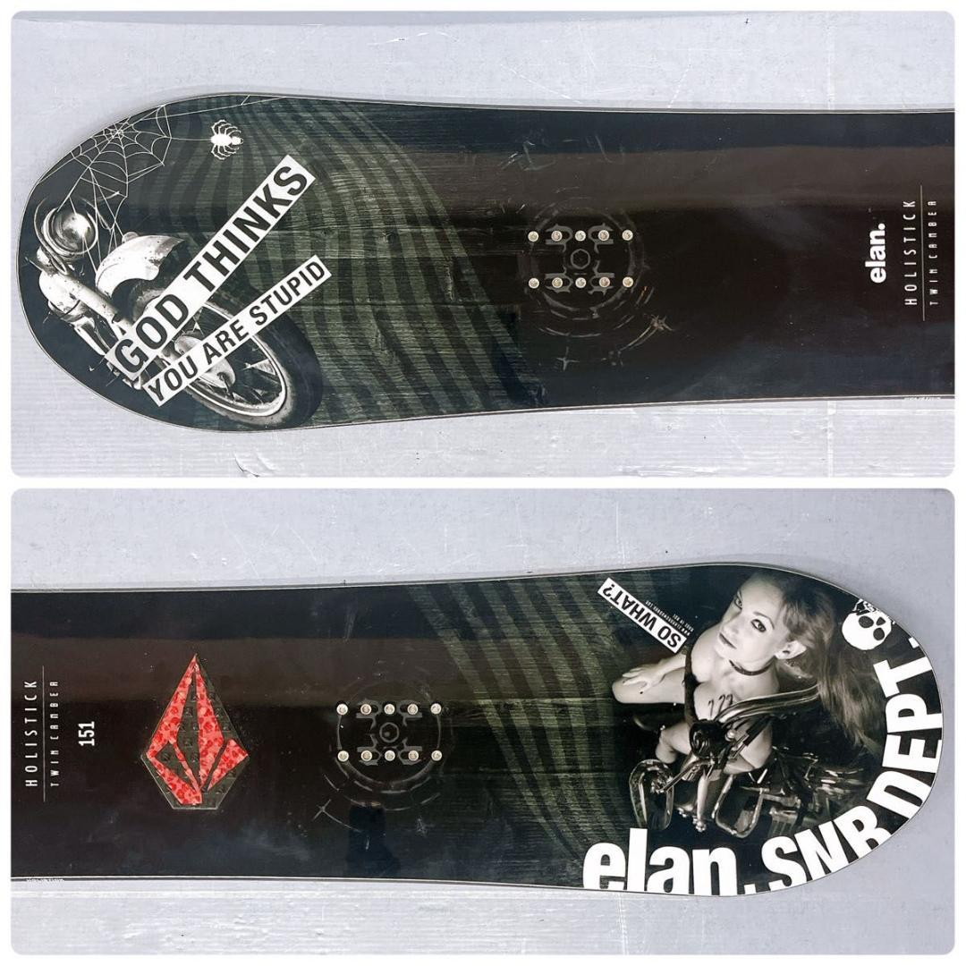 【3点セット】メンズ スノーボード elan エラン HOLISTICK 152