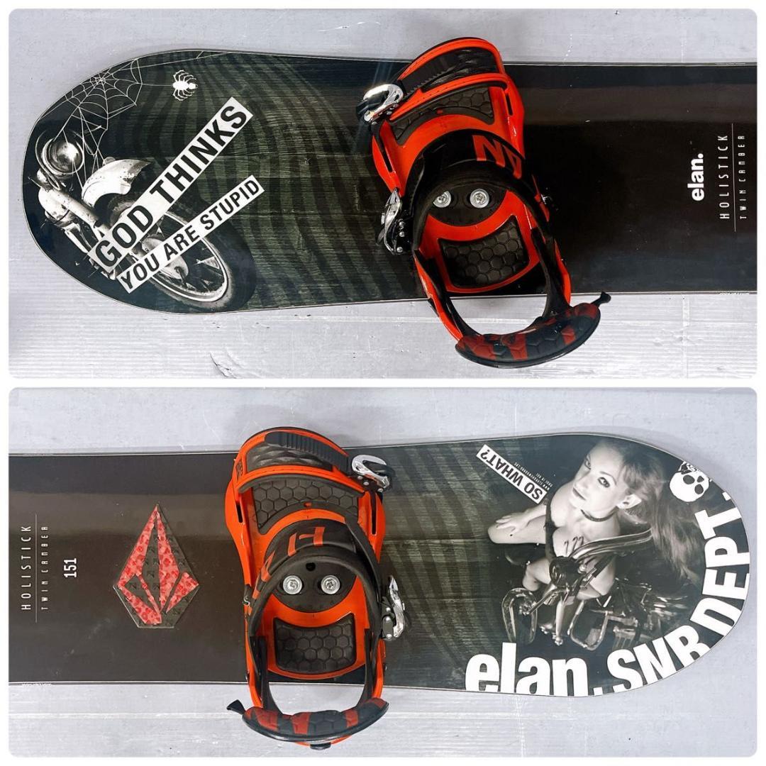 【3点セット】メンズ スノーボード elan エラン HOLISTICK 152