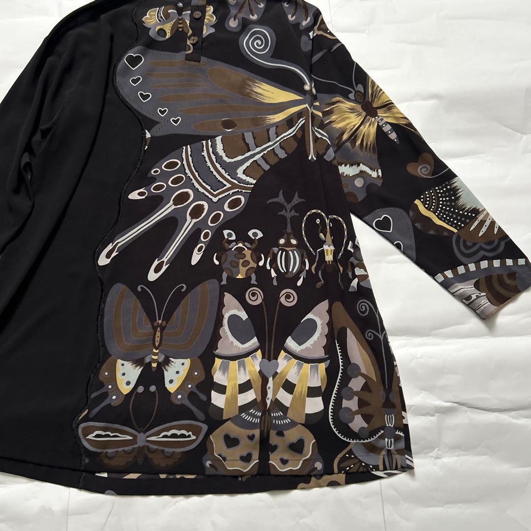 トクコプルミエヴォル蝶々チュニックブラウスTOKUKO1erVOL