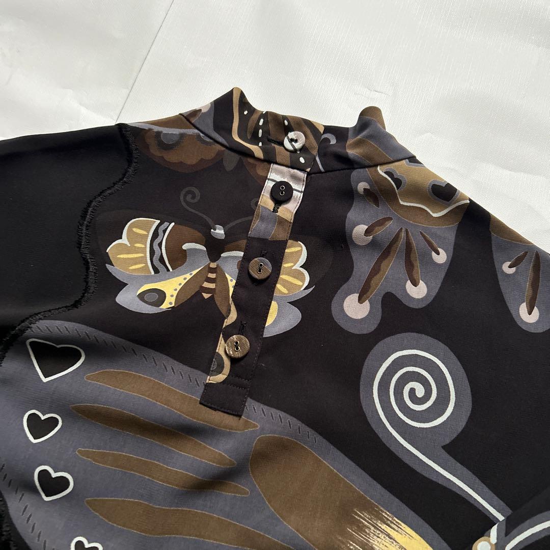 トクコプルミエヴォル蝶々チュニックブラウスTOKUKO1erVOL