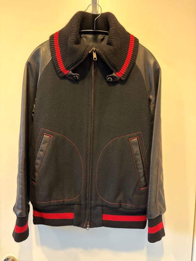 【美品】ナンバーナイン　Numbernine復刻ドンキージャケット 黒赤　2