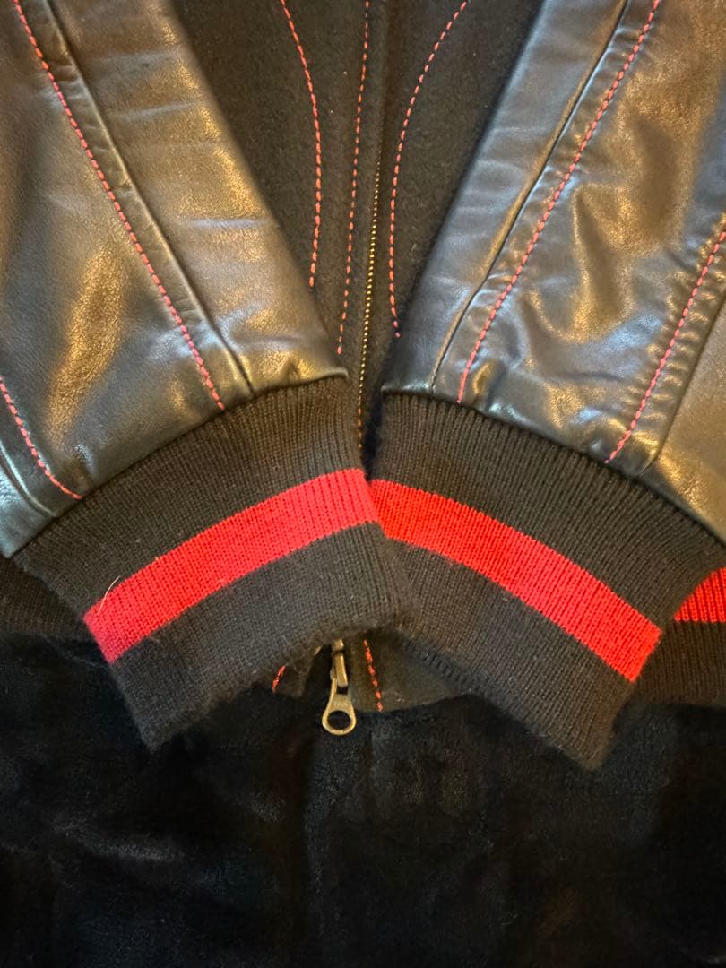 【美品】ナンバーナイン　Numbernine復刻ドンキージャケット 黒赤　2