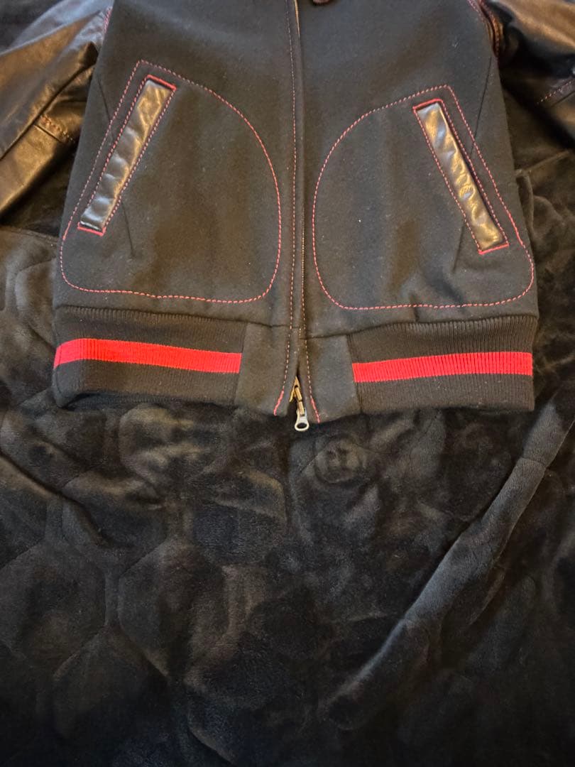 【美品】ナンバーナイン　Numbernine復刻ドンキージャケット 黒赤　2