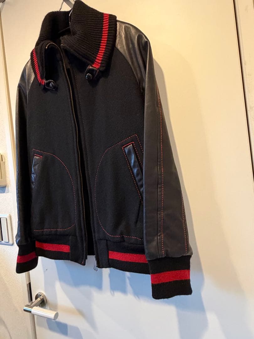【美品】ナンバーナイン　Numbernine復刻ドンキージャケット 黒赤　2