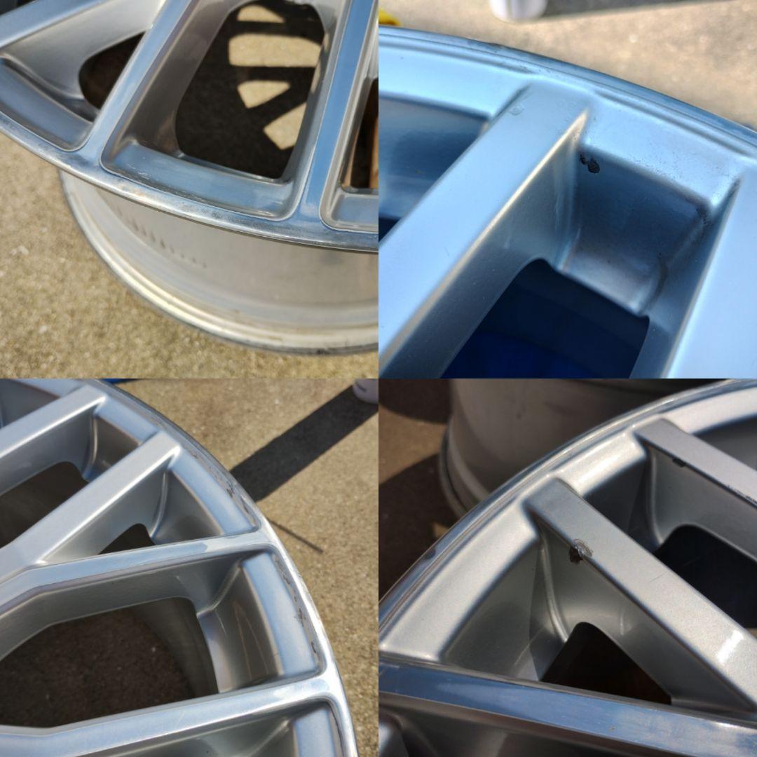 送料込み！アウディTTS純正18インチ4本 ガリ傷、塗装剥れ有り CAP付