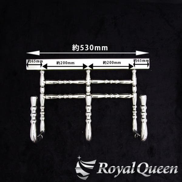 0576 汎用◆3連絞りチェーンフック ウロコ ステンレス