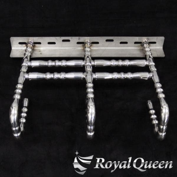 0576 汎用◆3連絞りチェーンフック ウロコ ステンレス