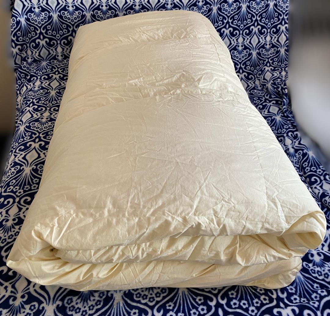 羽毛 合掛 布団 綿100% ダウン90% 230x210cm（キング）