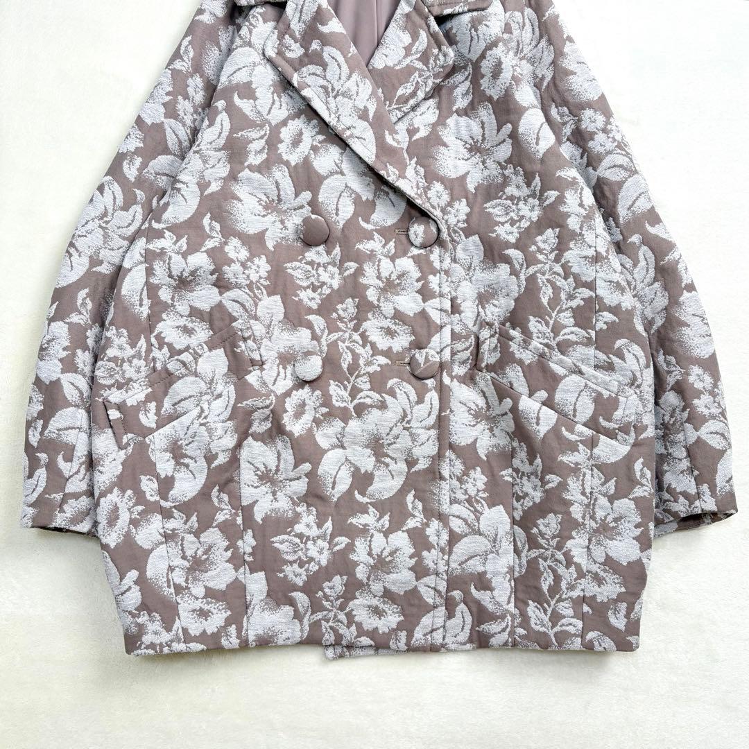 美品 snidelスナイデル ジャガード ミドルコート チェスターコート