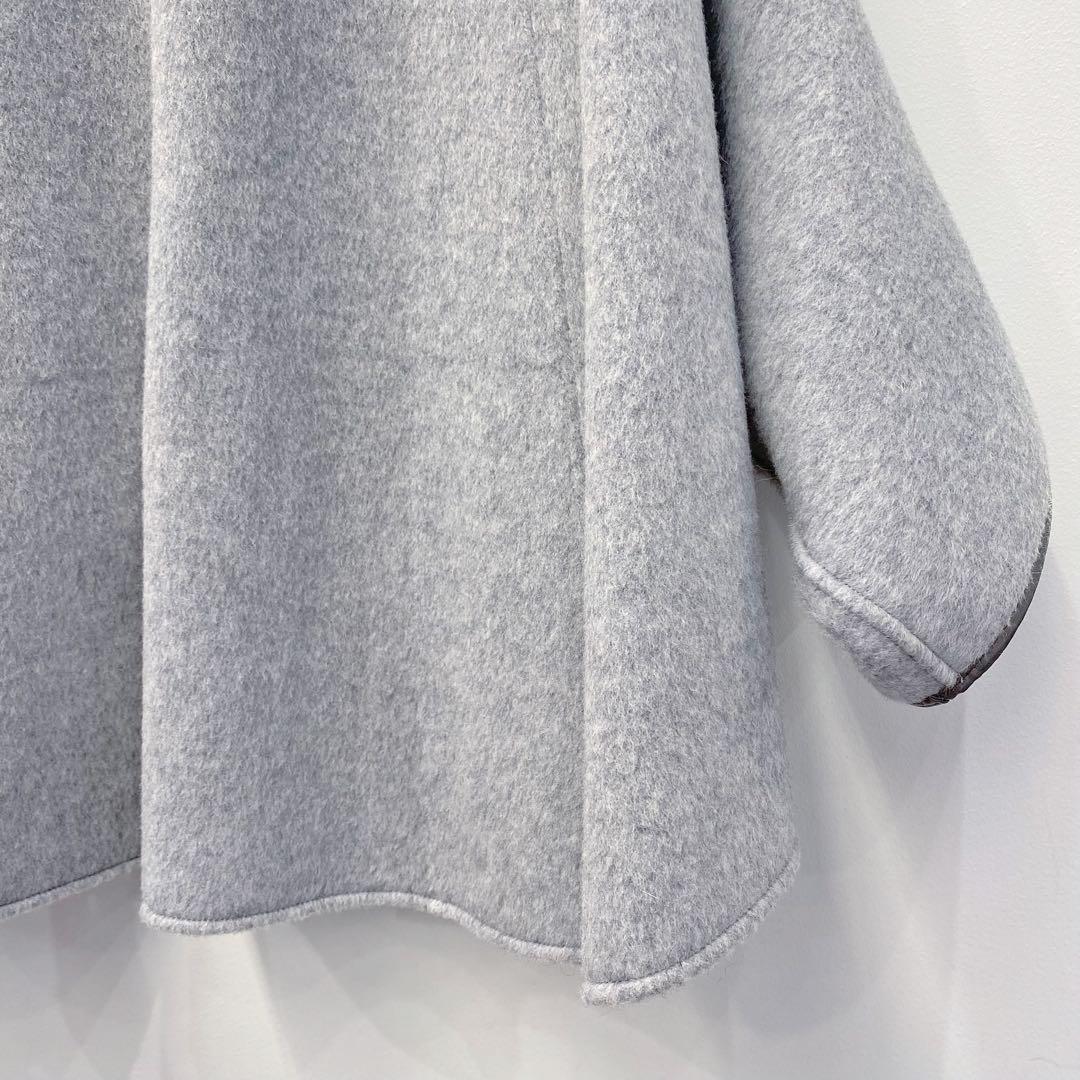 【新品・未使用】RISLEY リバーシブルウールポンチョコート