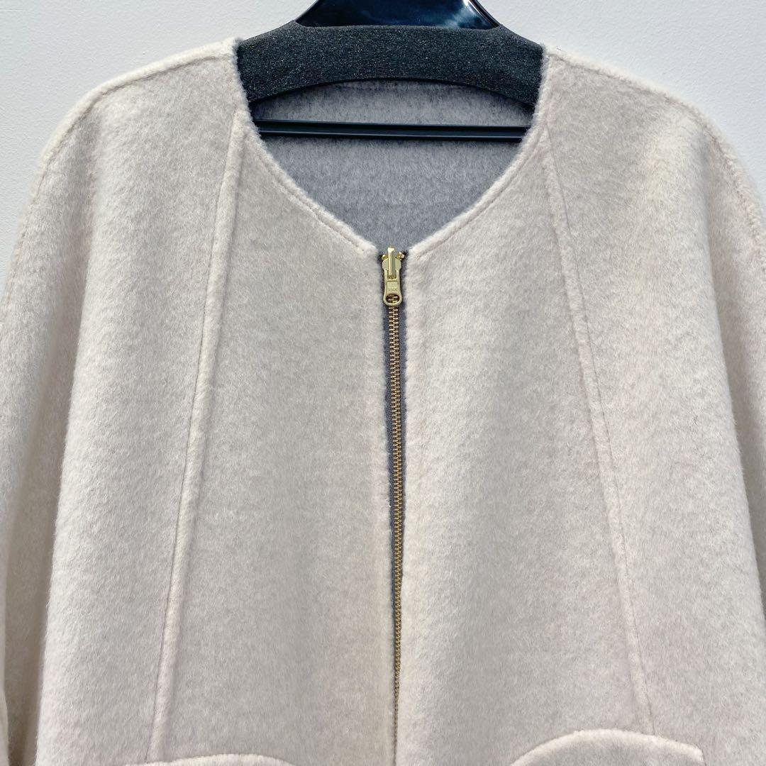 【新品・未使用】RISLEY リバーシブルウールポンチョコート