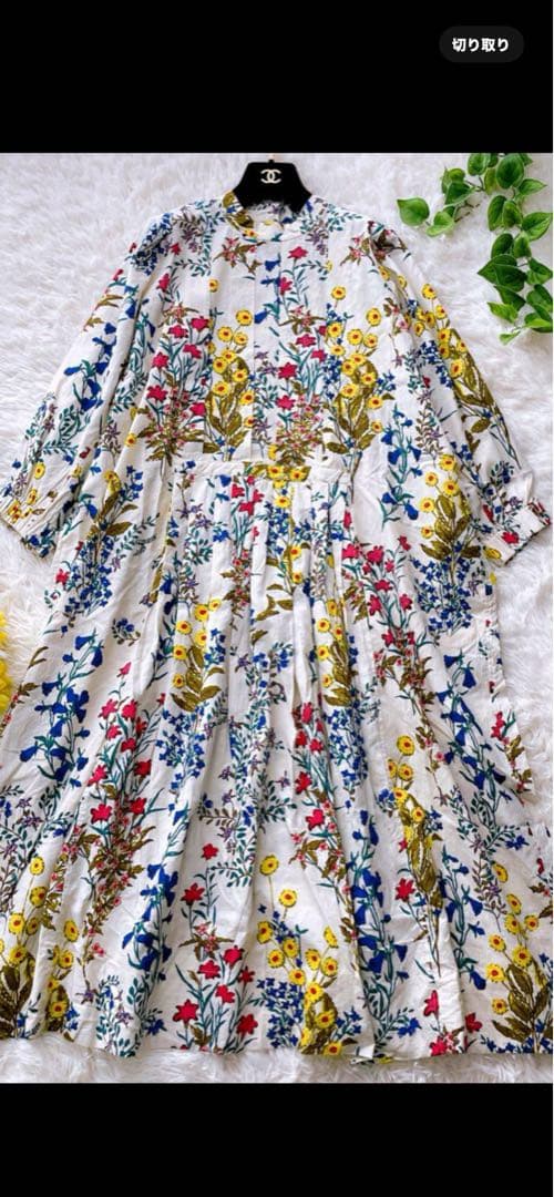 45r 花柄刺繍ワンピース　 ひろっぴさん専用