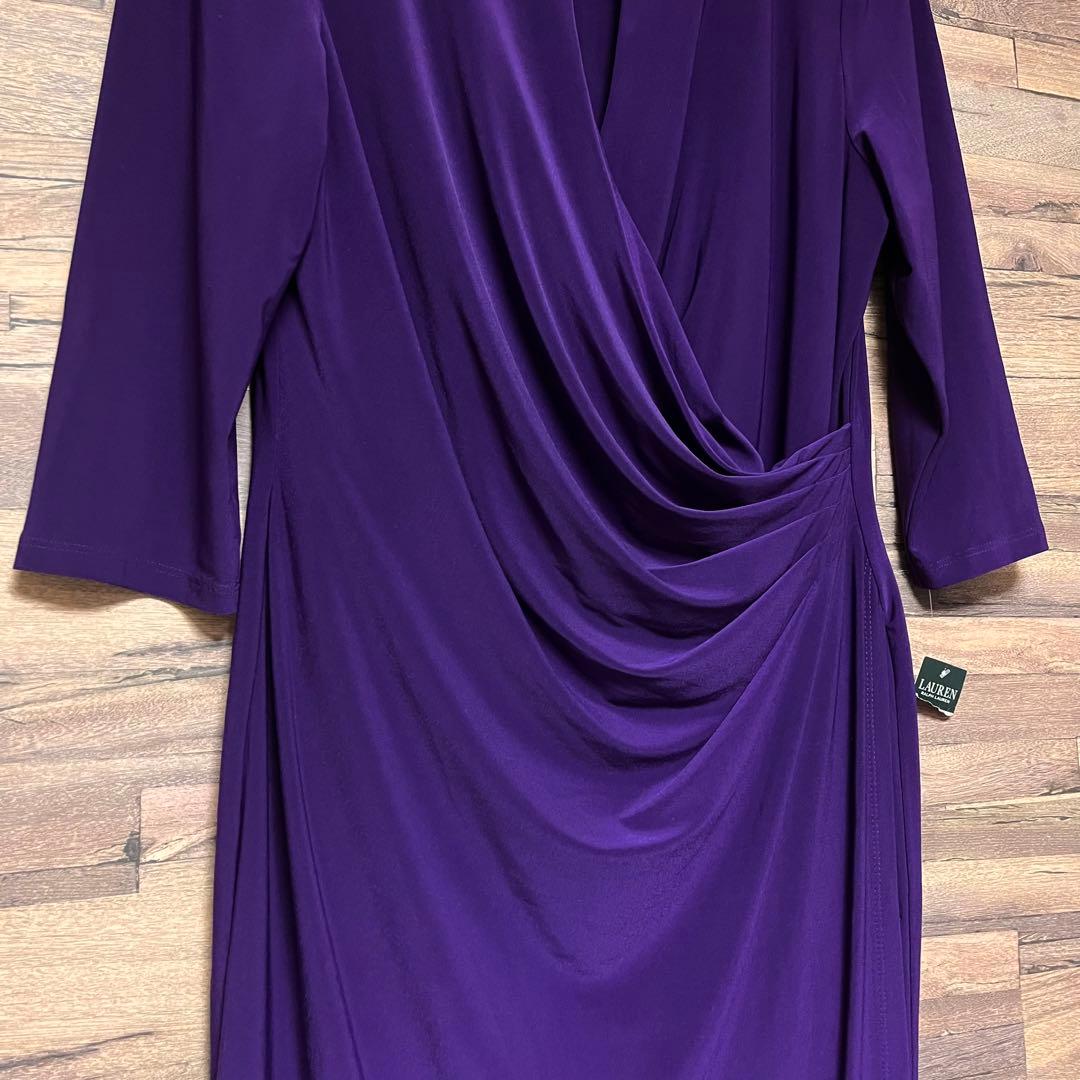 【新品】LAUREN RALPH LAUREN ロイヤルカシュクールドレス