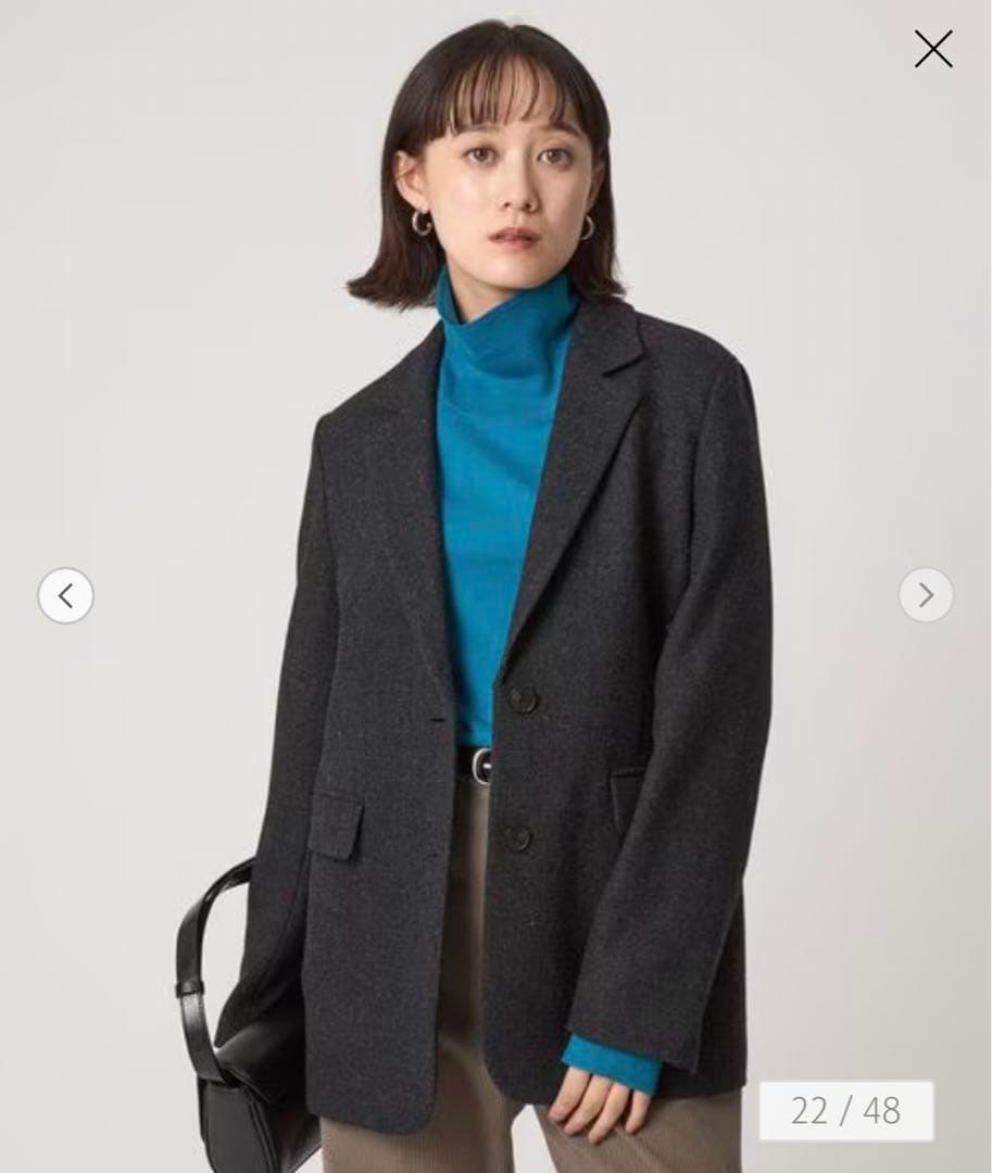 グリーンレーベルリラクシング　ウーリー テーラード ジャケット